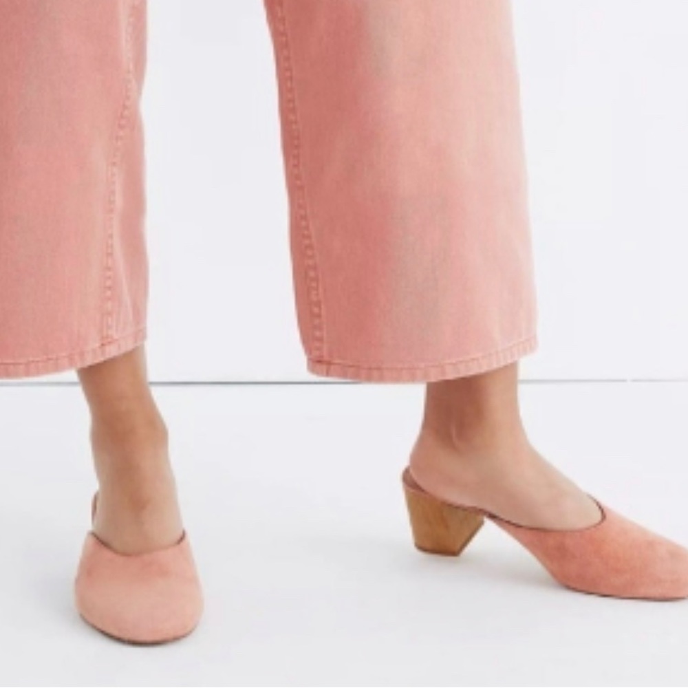 MADEWELL The Miya Mule size 8 peach color